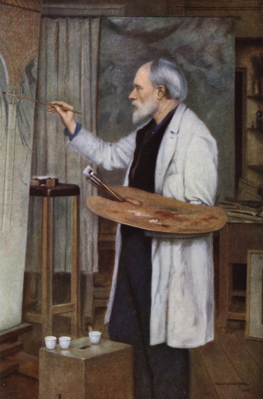 Sir Edward Burne-Jones, fra portrettet av hans sønn, Sir Philip Burne-Jones av Philip Burne Jones