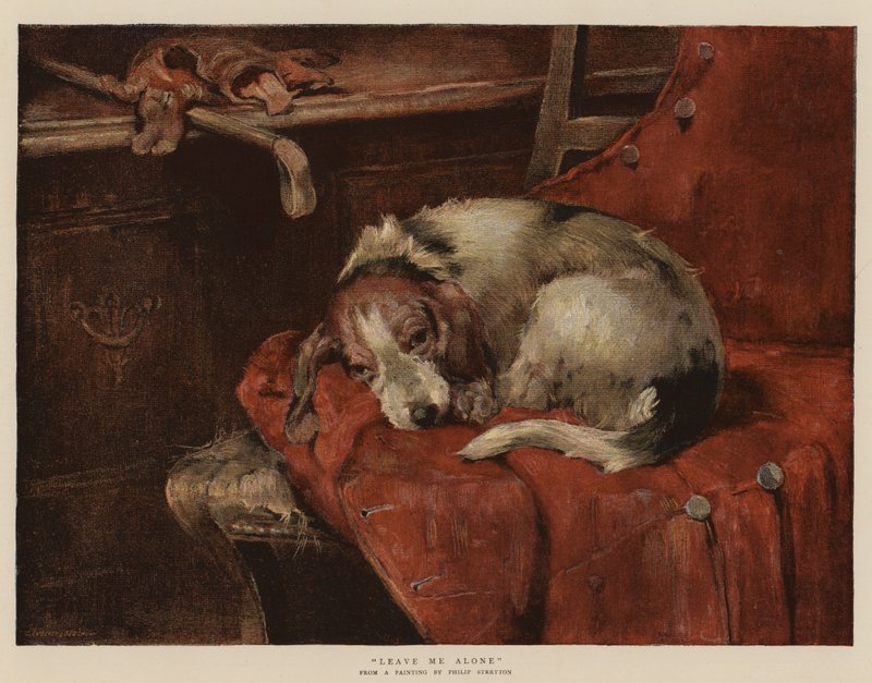 La meg være i fred (chromolitho) av Philip Eustace Stretton