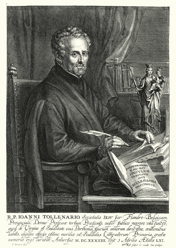 Jan de Toolenaere, flamsk jesuitt (gravering) av Philip (after) Fruytiers