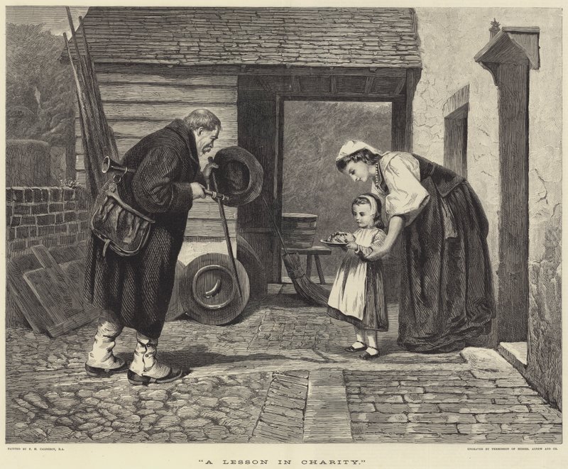 En leksjon i veldedighet av Philip Hermogenes Calderon