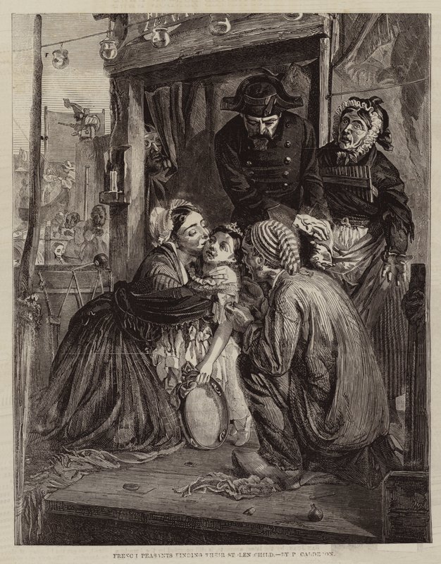 Franske bønder finner sitt stjålne barn av Philip Hermogenes Calderon