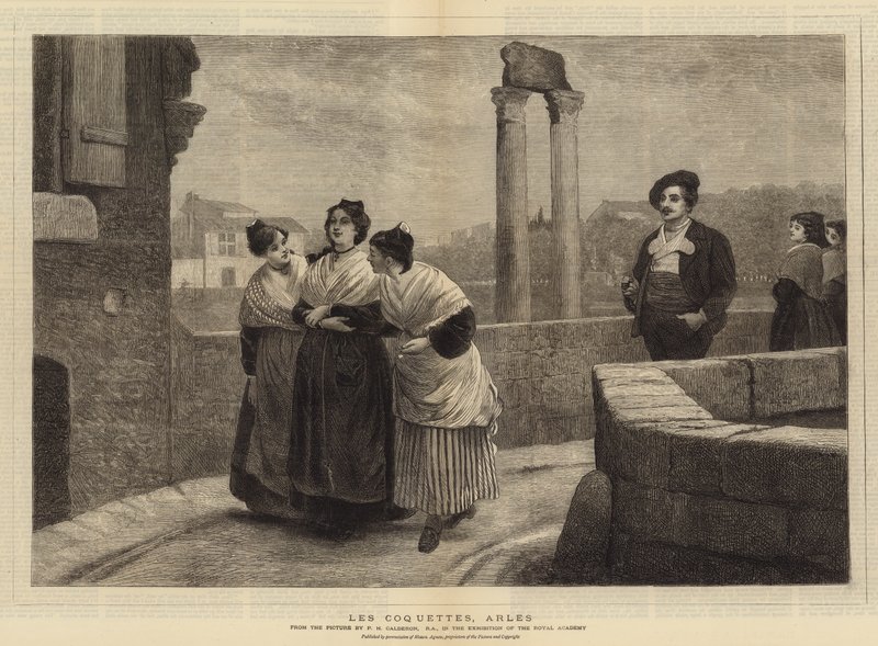 Les Coquettes, Arles av Philip Hermogenes Calderon