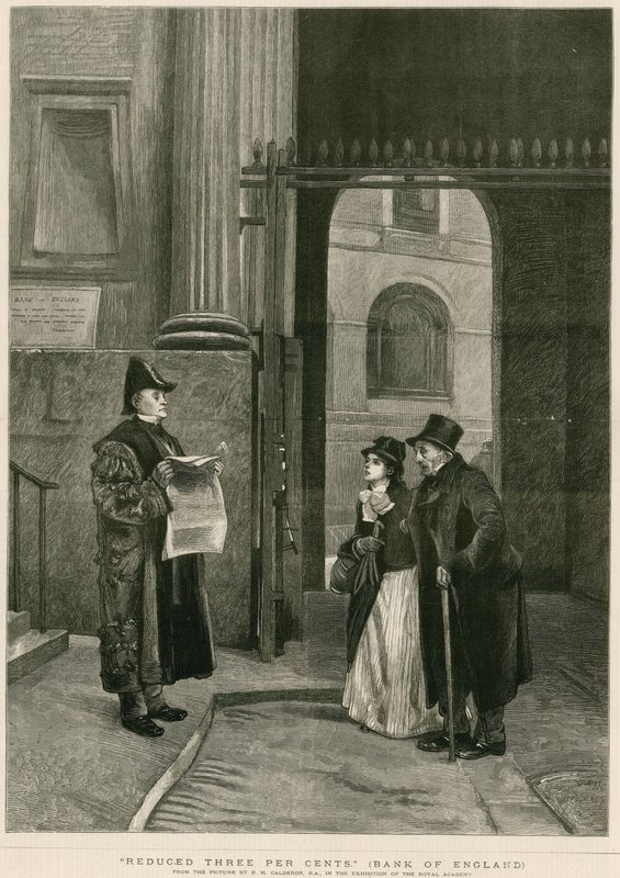 Redusert tre prosent, Bank of England av Philip Hermogenes Calderon
