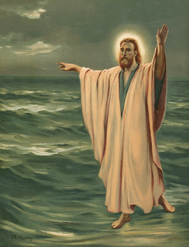 Kristus går på havet av Philip Richard Morris