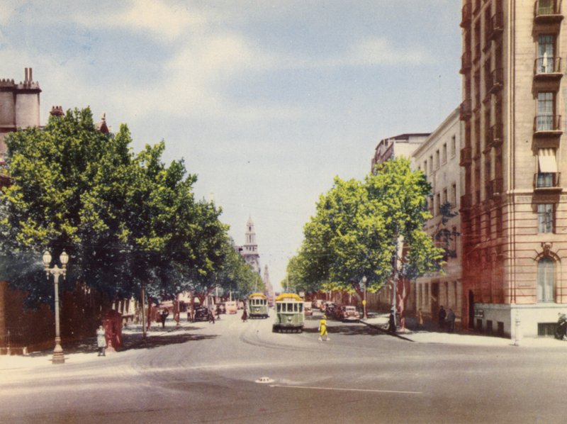 Collins Street, Melbourne (fargebilde) av Photographer Australian