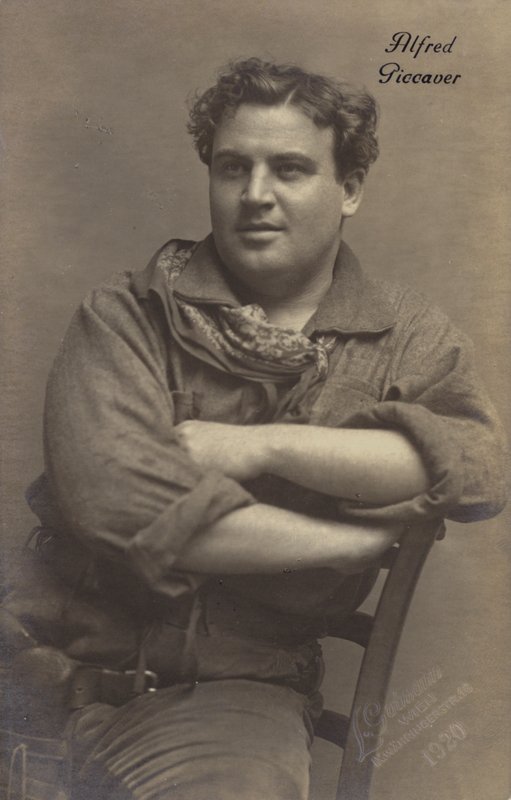 Alfred Piccaver , britisk-amerikansk operasanger (s/hv-bilde) av Photographer Austrian