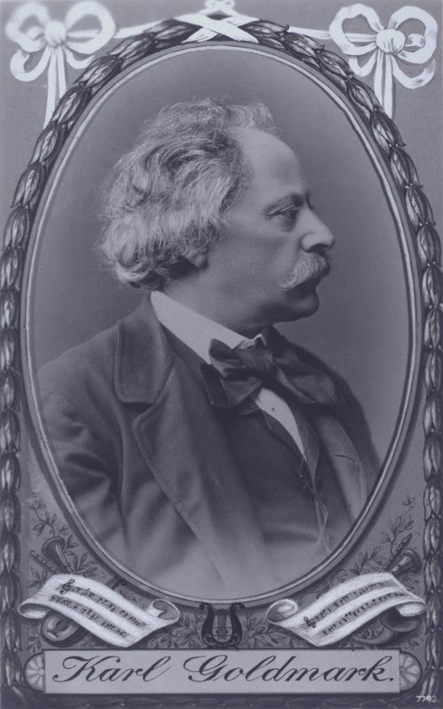 Karl Goldmark , ungarsk komponist (s/hvitt bilde) av Photographer Austrian