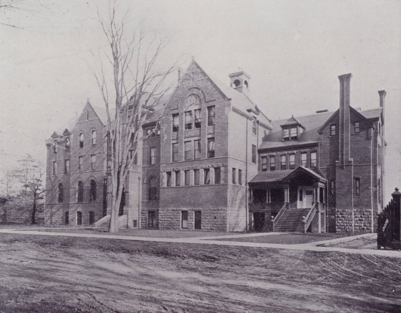 Canada: Wycliffe College, Toronto (s/hvitt bilde) av Photographer Canadian