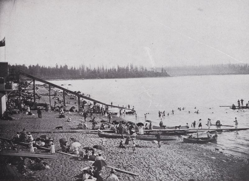 English Bay, Vancouver (s/hvitt bilde) av Photographer Canadian