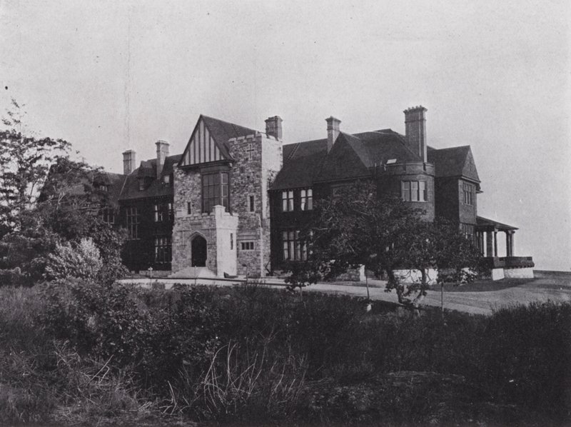Government House, Victoria (s/hvitt bilde) av Photographer Canadian