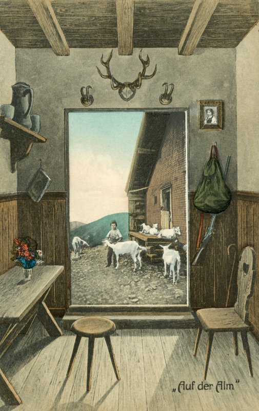On the Alm (farget bilde) av Photographer German
