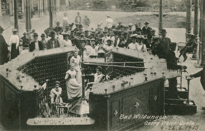 Bad Wildungen. Postkort sendt i 1913. av Photographer German