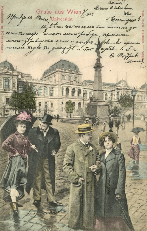 Par på Ringstrasse, Wien (fargebilde) av Photographer German