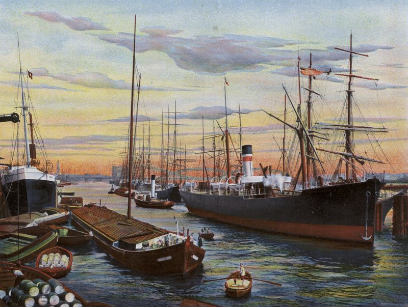 Hamburg: Havnebilde (bilde) av Photographer German