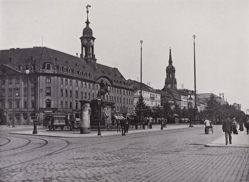 Hovedgate i Neustadt (s/hvitt bilde) av Photographer German