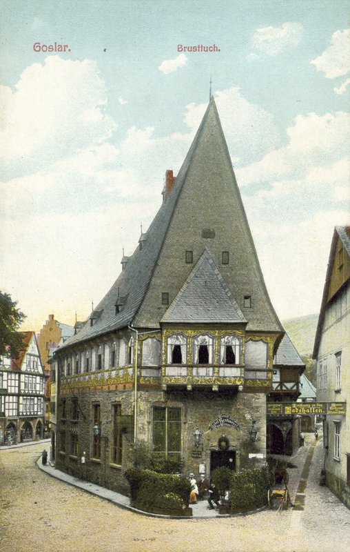 Hotellbrystduk, Goslar (fargebilde) av Photographer German