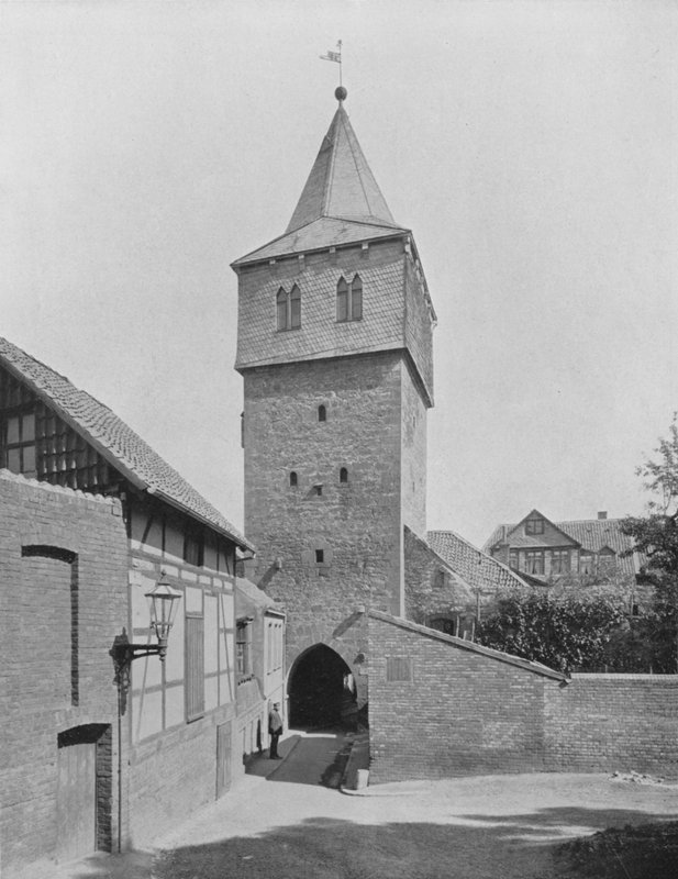 Kehrwiederturm (s/hvitt bilde) av Photographer German