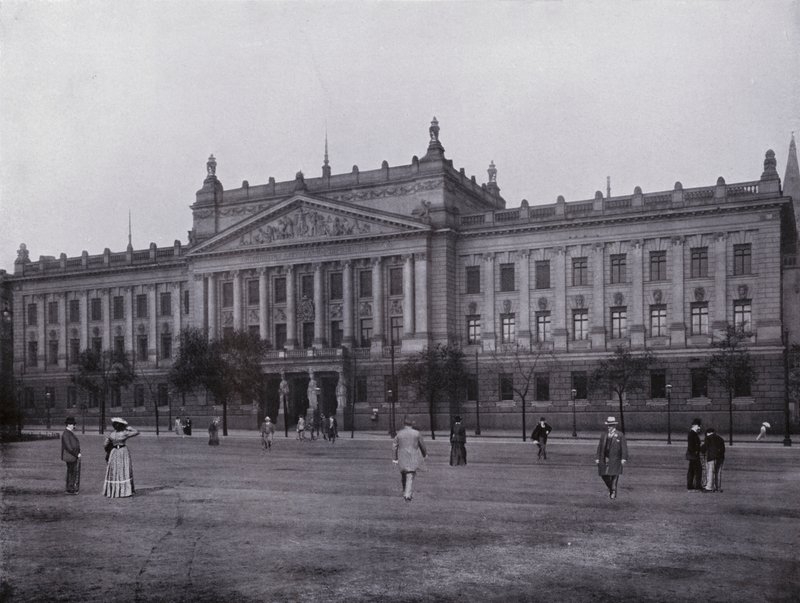 Leipzig: Royal University (s/hvitt bilde) av Photographer German