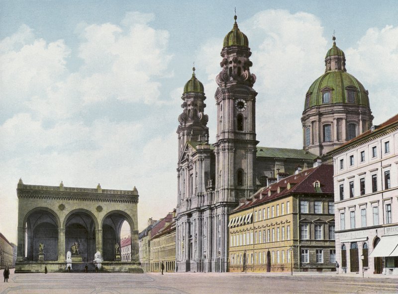 München/München: Theatinerkirche U Feldherrnhalle (bilde) av Photographer German
