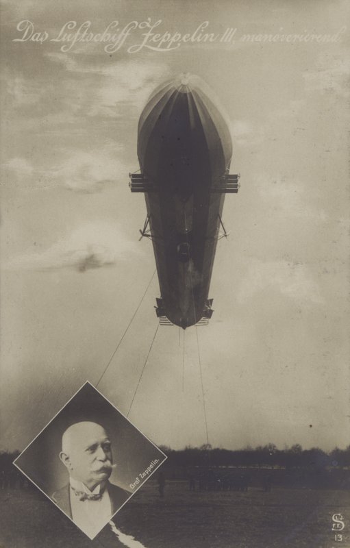 Zeppelin LZ III (s/hvitt bilde) av Photographer German