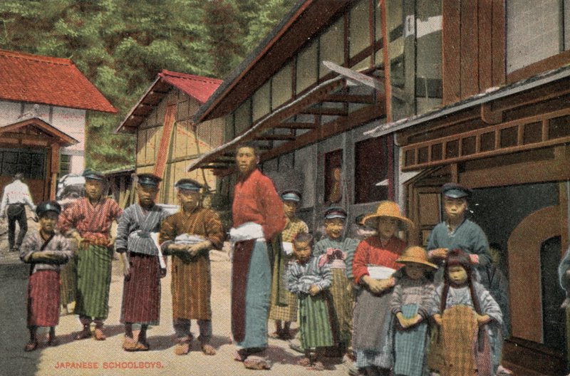Japanske skolegutter (bilde) av Photographer Japanese