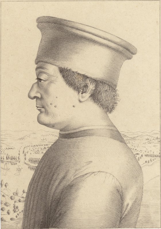 Federico da Montefeltro av Piero della Francesca