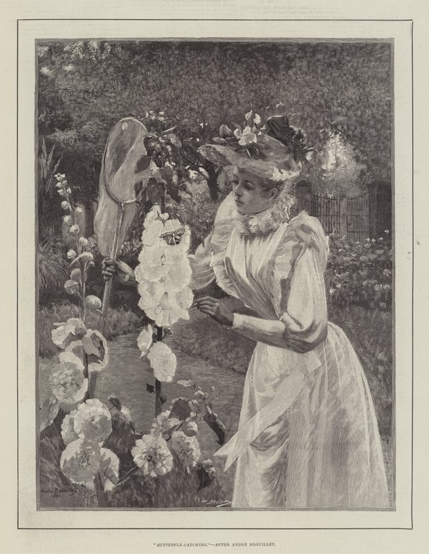 Sommerfuglfangst av Pierre Andre Brouillet