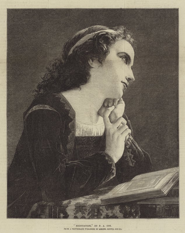Meditasjon av Pierre Auguste Cot