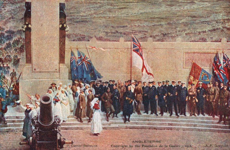 Angleterre (farge litho) av Pierre Carrier Belleuse