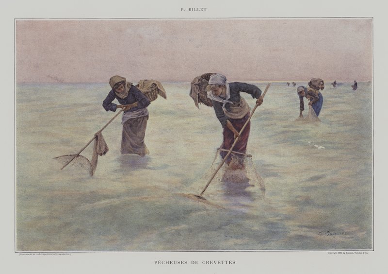 Rekefiskere av Pierre Celestin Billet