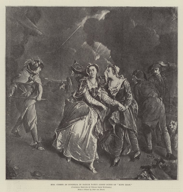 Mrs Cibber som Cordelia i Nahum Tate