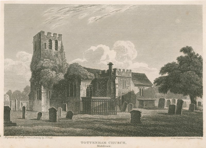 Tottenham kirke, London av Pieter Jansz. Quast