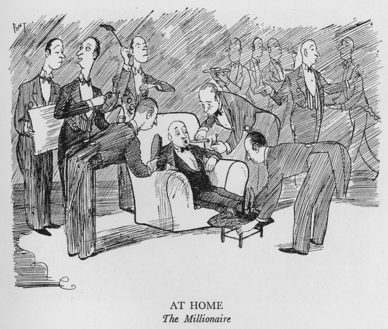 At Home, The Millionaire (litho) av Pont