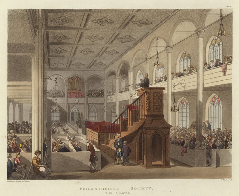 Filantropisk samfunn av Pugin and Rowlandson