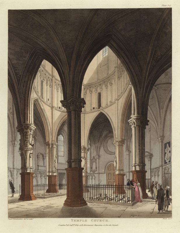 Tempelkirken av Pugin and Rowlandson