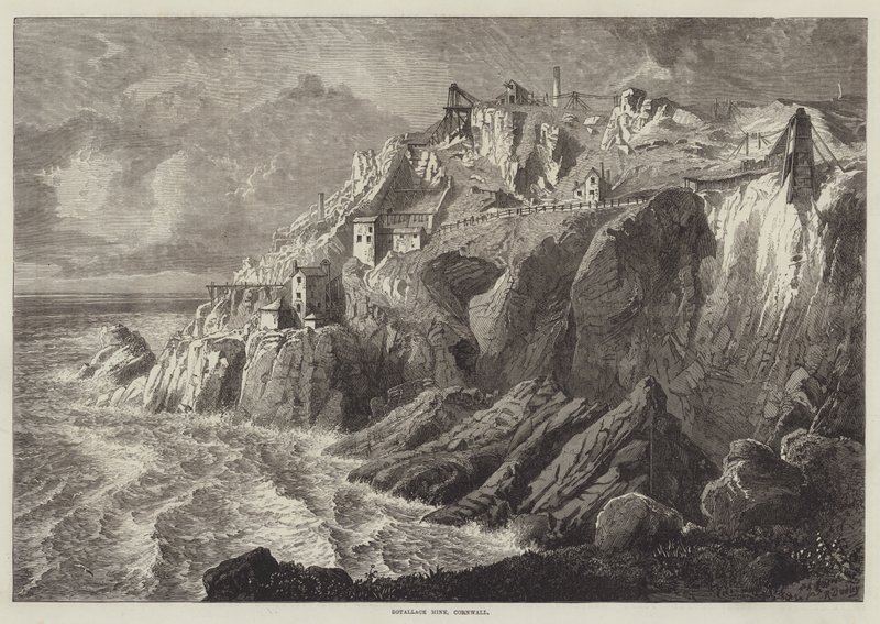 Botallack-gruven, Cornwall av R. Dudley