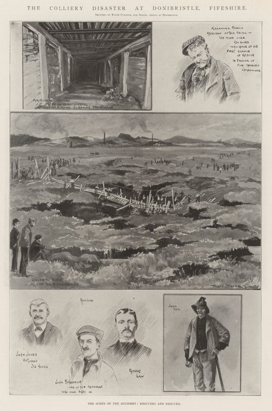 Colliery-katastrofen ved Donibristle, Fifeshire av Ralph Cleaver