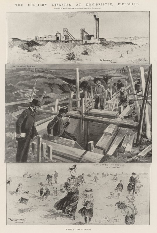 Colliery-katastrofen ved Donibristle, Fifeshire av Ralph Cleaver