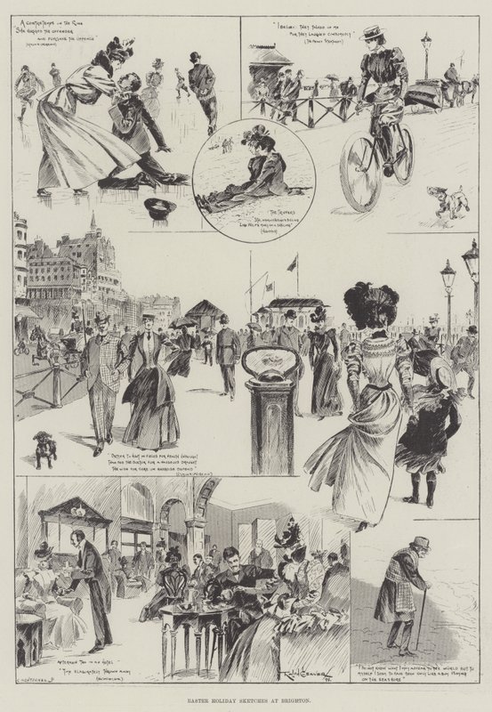 Påskeferieskisser i Brighton av Ralph Cleaver
