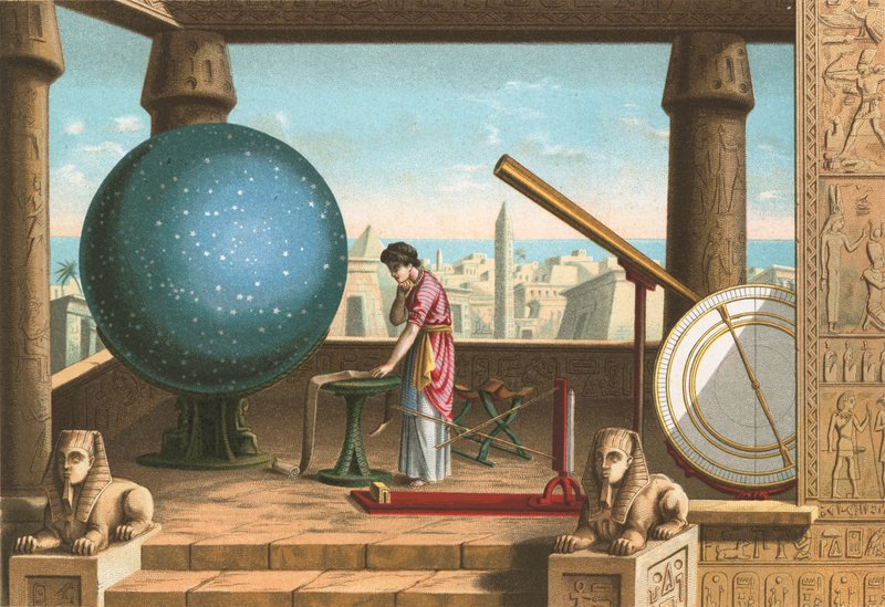 Ptolemaios i observatoriet i Alexandria av Ramon Puiggari