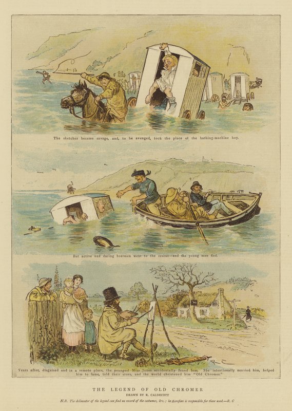 The Legend of Old Chromer (chromolitho) av Randolph Caldecott