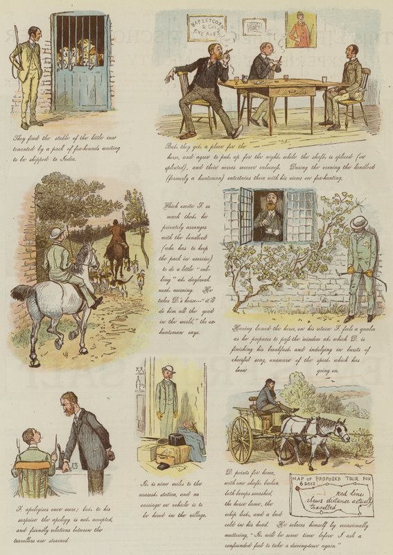 De merkelige eventyrene til en hundevogn av Randolph Caldecott