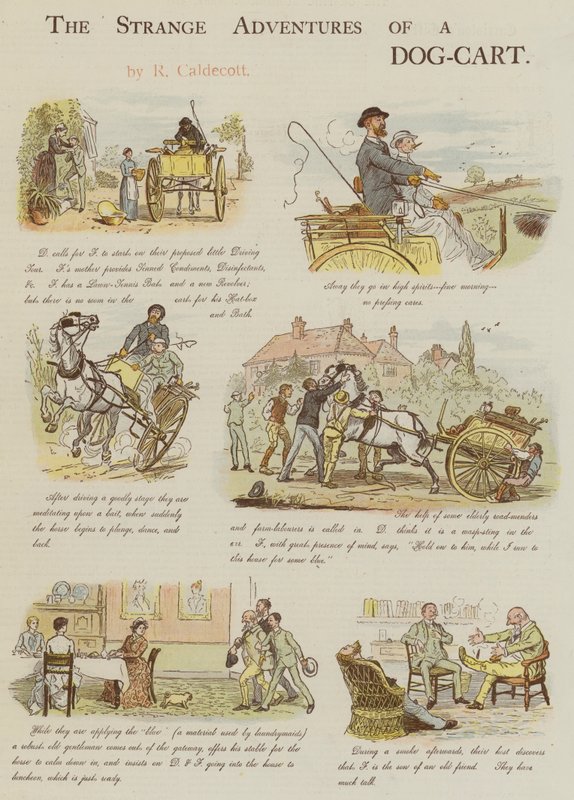 De merkelige eventyrene til en hundevogn av Randolph Caldecott