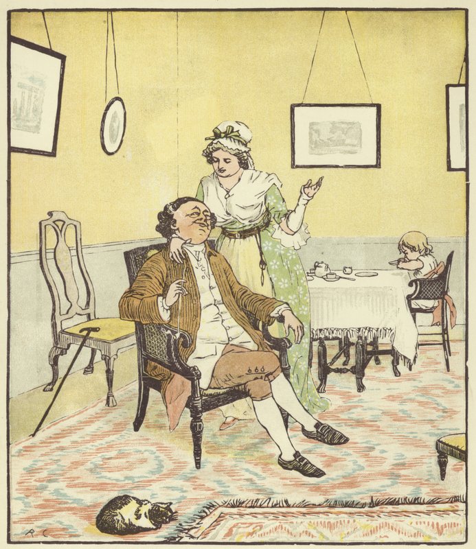 John Gilpin (farge litho) av Randolph Caldecott