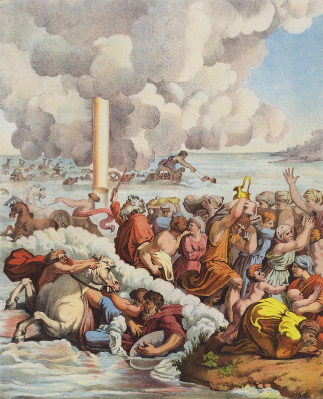 Krysset av Rødehavet av Raffaello Sanzio Raphael