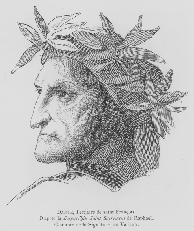 Dante Alighieri , italiensk poet av after Raphael