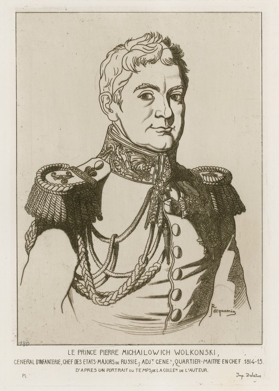 Prins Pierre Michailowich Wolkonski av Raphael Jacquemin