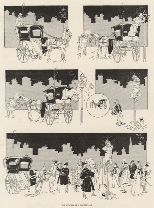 Mysteriet med en Hansom Cab av René Bull