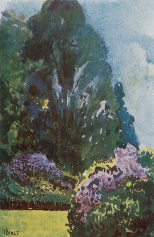 Petit Trianon, blomsterhage, Versailles av Rene Binet