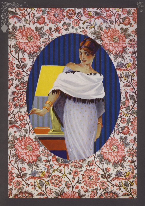 Art Deco motetallerken av Rene Vincent